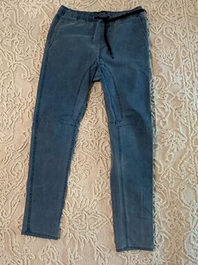 Cotton On Men's drawstring pants in Washed Blue